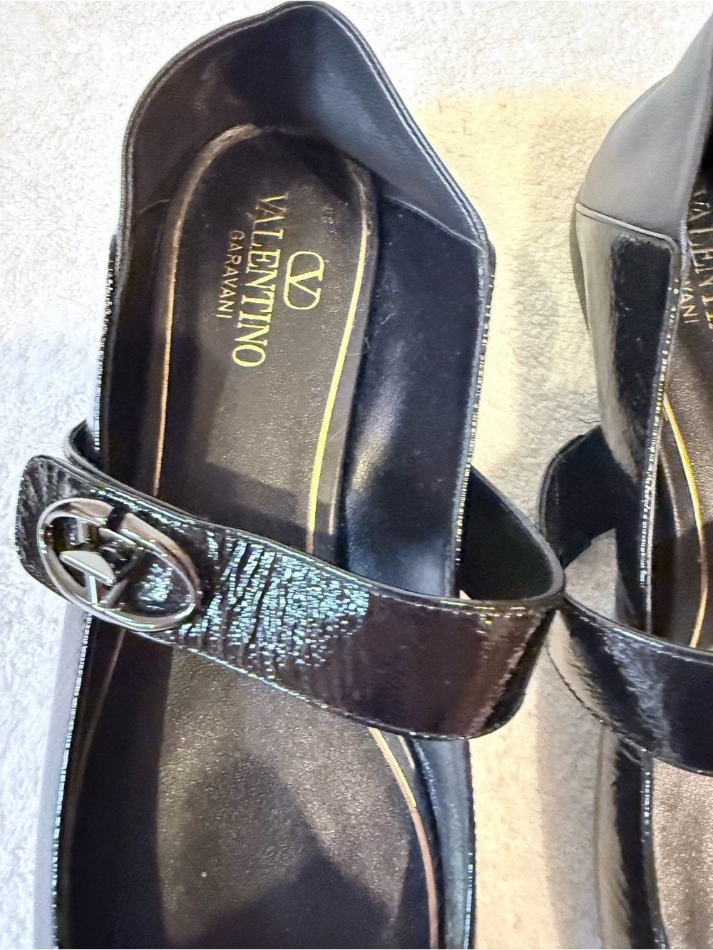 Valentino VLogo Mary Jane Ballerina Flat - Picture 2 of 9